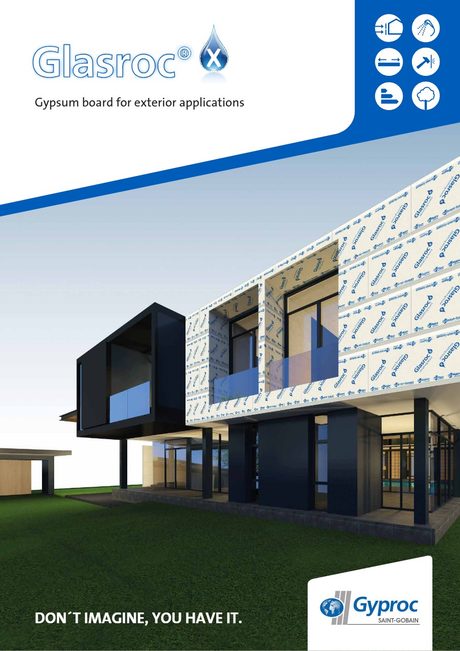 ปกแคตตาล็อก Gyproc Glasroc X Technical