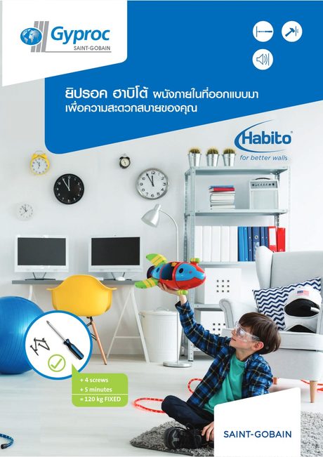 ปกแคตตาล็อก Gyproc Habito 2019